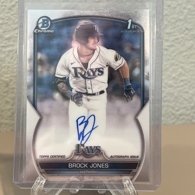 2023 Bowman Brock Jones CPA-BJ 1st Chrome Prospect Auto Rays J1