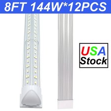 8FT LED Shop Light 144W 8 Foot LED Tube Lights T8 Integrated V-Shaped Fixture