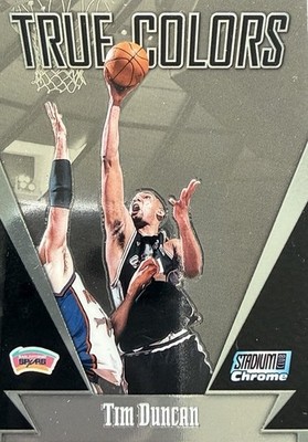 1999-00 Topps Chrome True Colors TIM DUNCAN San Antonio Spurs