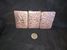 3 x 16 oz Hand Poured .999 Copper Bars Set of Three Bars Rustic Bullion Bar