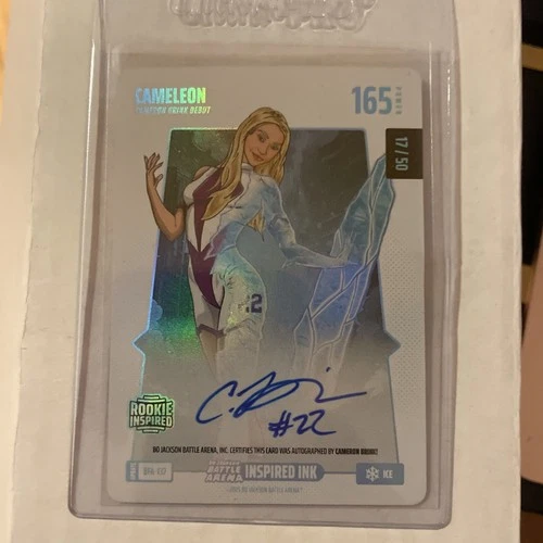 BO JACKSON Battle Arena CAMELEON Rookie Inspired Ink CAMERON BRINK Ice Auto READ