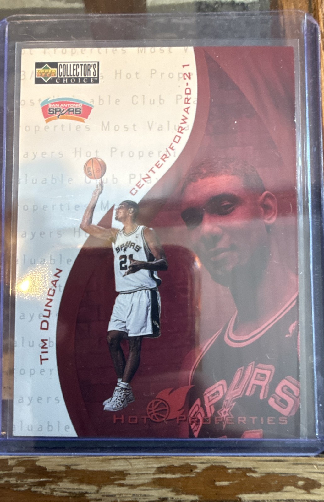 1997-98 Upper Deck Collector's Choice - Hot Properties Tim Duncan #379 (RC)
