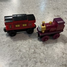 Thomas Friends Wooden Railway Train Engine Lady Musical Caboose Cargo Car