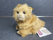 Steiff Whiskas Katze 074929 unbespielt Knopf Fahne Zertifikat 1996