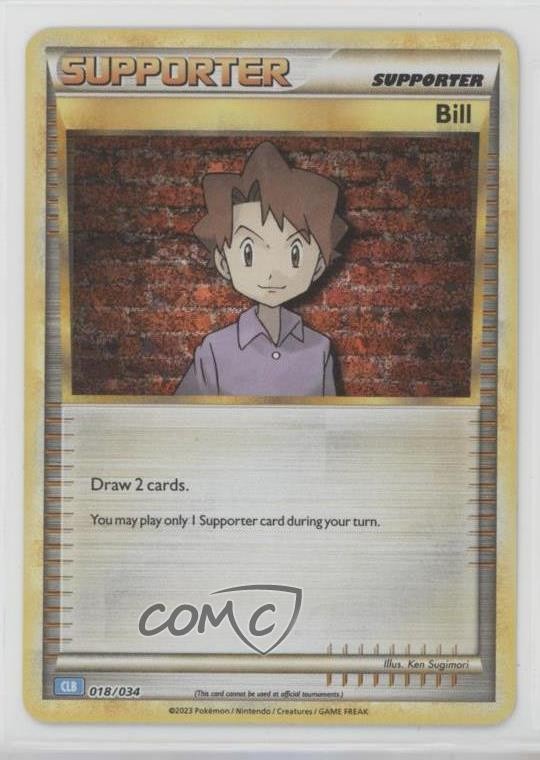 Bill Holo Pokemon TCG Classic Blastoise Deck (CLB) #018