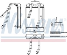 Wärmetauscher Innenraumheizung NISSENS 707227 für VW TRANSPORTER T5 Bus 7HB 7HJ