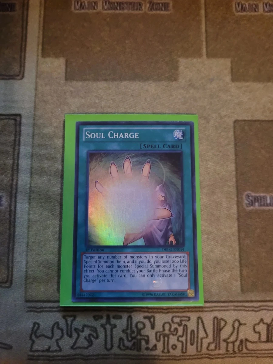 Bài Yugioh Chính Hãng ] Soul Charge - DRLG-EN014 - Super Rare 1st Edition | Shopee Việt Nam