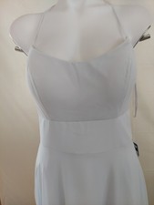 Morilee Size10 Lt. Lavemder Seethough Back Scoop Neck Bridesmaid Dress