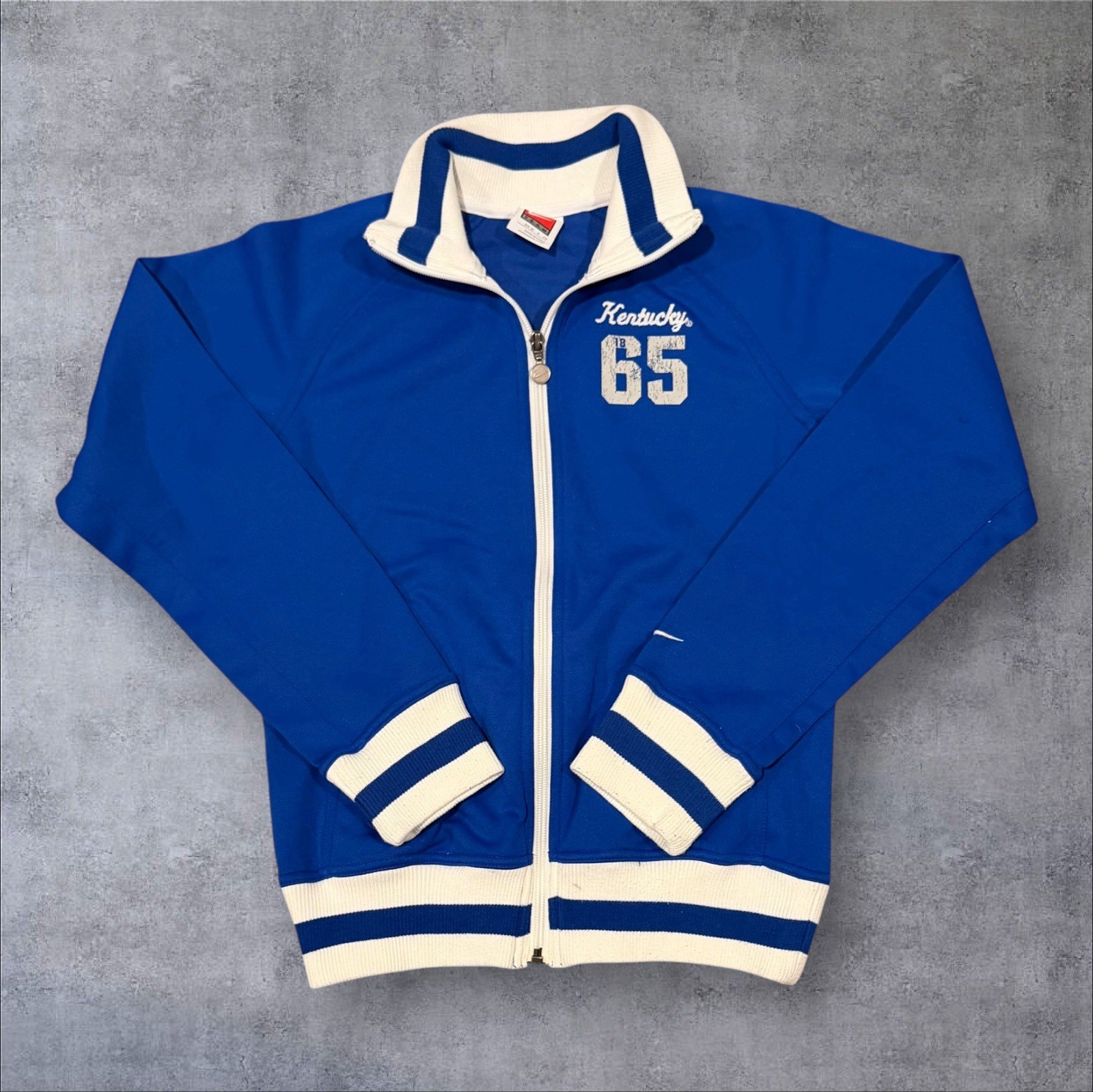 Team Nike Women’s Blue “Kentucky Wildcats” Zip Up Track Jacket/ Sz: S