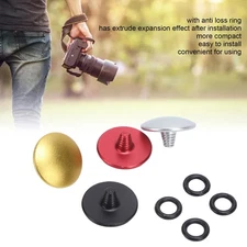 4 Set Shutter Release Button Convex Brass Camera Shutter Button for Fuji