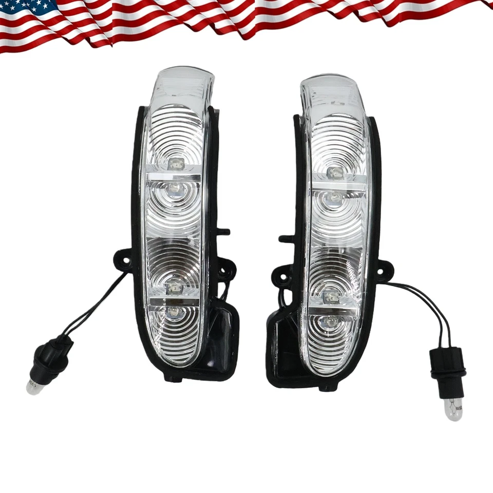 Luz intermitente espejo retrovisor lateral L+R 2X para Mercedes Benz Clase E W211 S211 2002-06 Foto 4 de 4