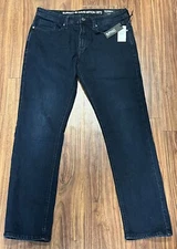 $109 BUFFALO DAVID BITTON Evan X Slim Straight Stretch Blue Denim Jeans 32x32