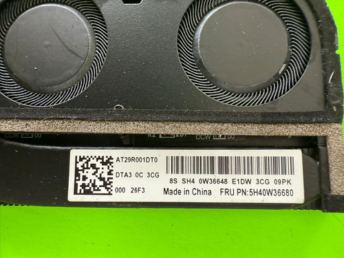 Ventilateur dissipateur thermique refroidissement 5H40W36680 AT29R001DT0 Lenovo ThinkPad X1 Carbon Gen 10 11 - Photo 3/4