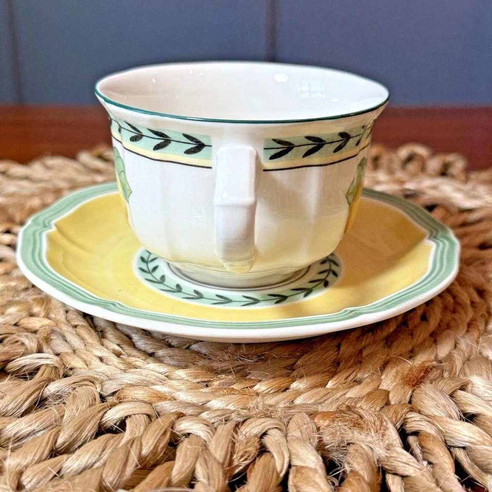 Juego de 4 flores de jardín francés Villeroy Boch -Colección país-tazas y platillos Foto 4 de 4