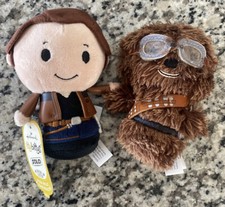 Star Wars Hallmark Itty Bittys Han Solo and Chewbacca plush
