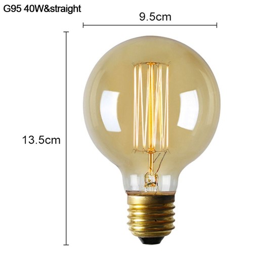 E27 halter Antike Glühlampen Edison Lampe Glas Vintage Retro-Glühbirne Filament - Picture 27 of 28