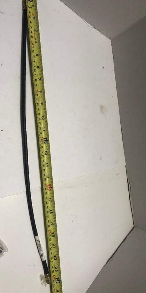 2ft RG6 Coaxial Cable for SAT CATV HDTV in Black or White