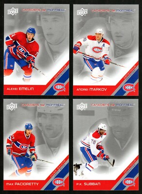 2012 McDo. NHL Mtl Canadiens team Cards Set Singles(Pick any Two listed below)**