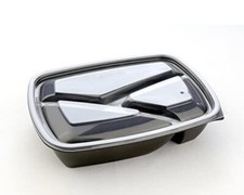 280 x Sabert Fastpac Microwavable 3 Compartment Rectangular Food Container & Lid