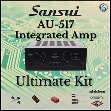 Sansui AU-517 Amplificatore Integrato Ultimate Upgrade Kit Ricambi Originali Restauro