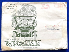 Vintage 1970 For a Vacation in Wonderful Wisconsin Envelope-Pack a Carload
