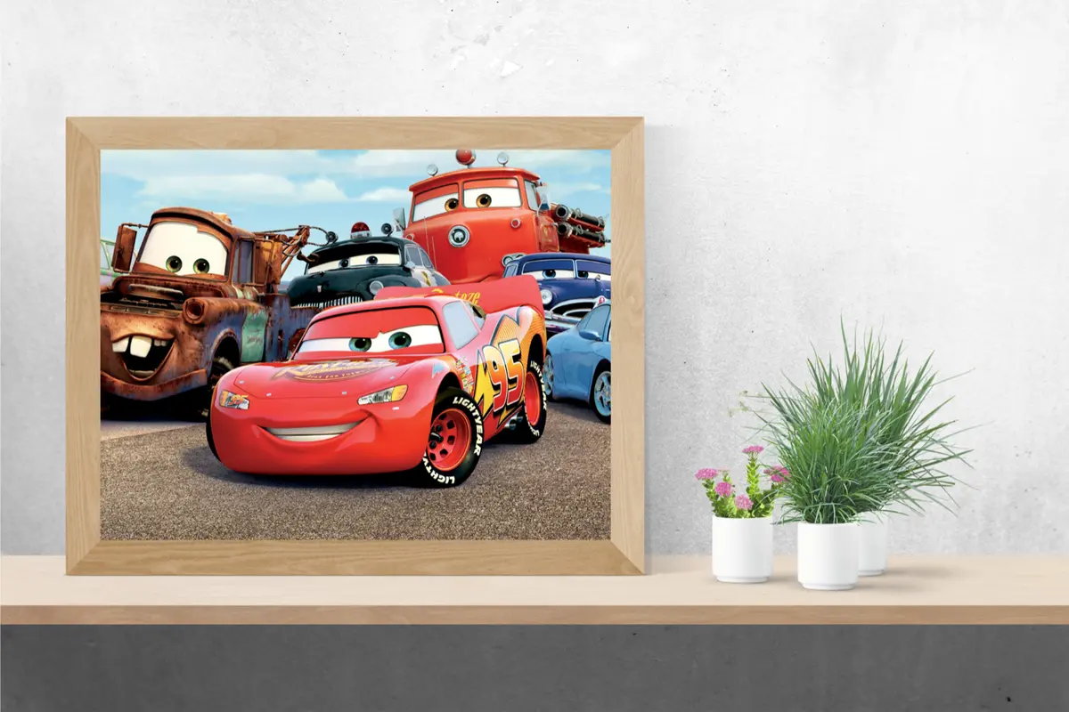 Lightning McQueen Disney Car Poster A5, A4, A3, A2, A1, A0