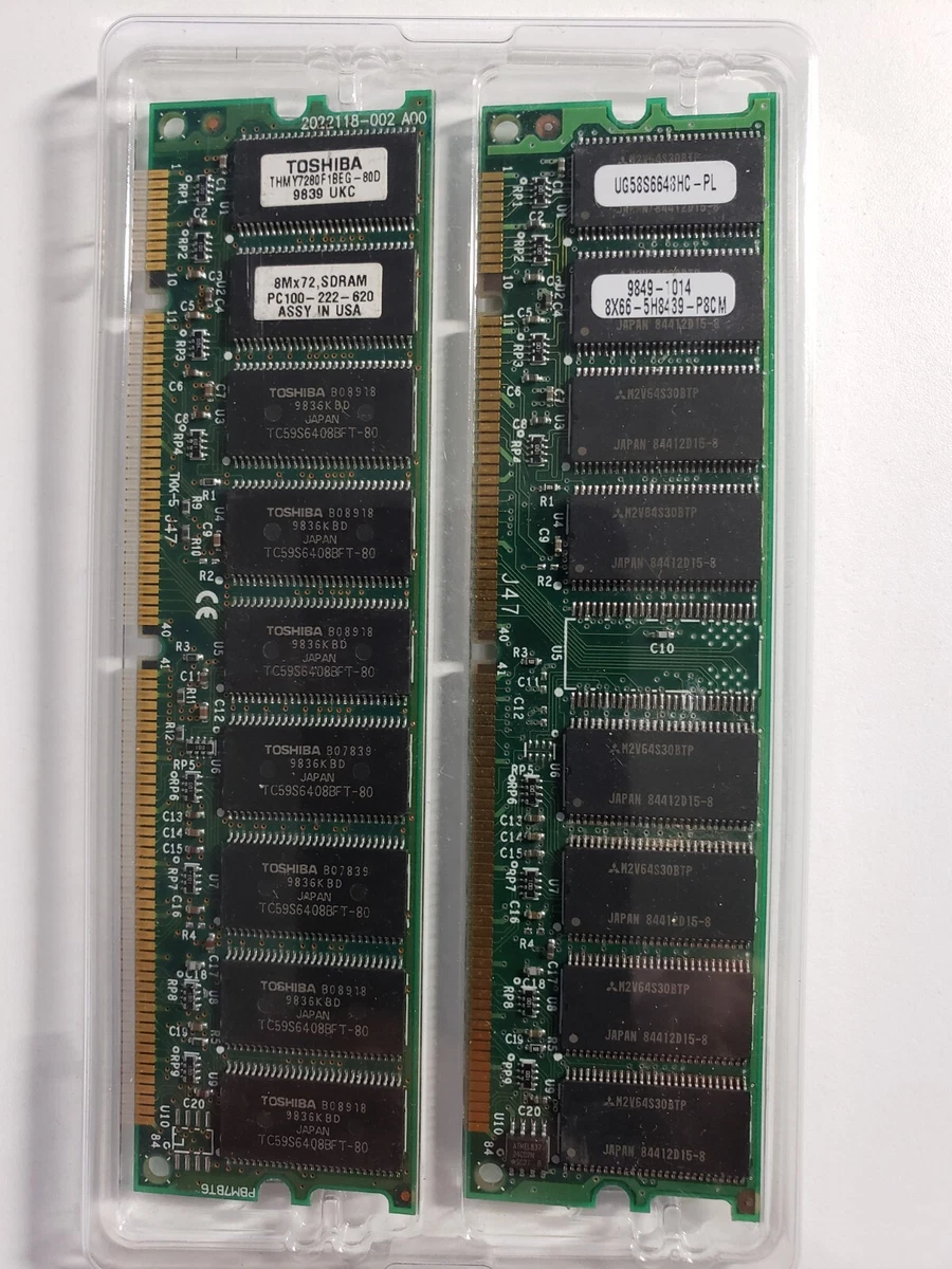 Toshiba DIMM Computer Memory (RAM) 128 MB Total Capacity for sale
