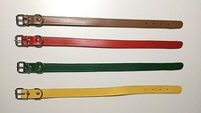 PROMOZIONE 4 COLLARI IN CUOIO PER CANI,PECORE,CAPRE MISURA 51 x 2,5 CM.