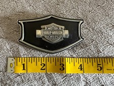 Harley Davidson Shield Black Belt Buckle