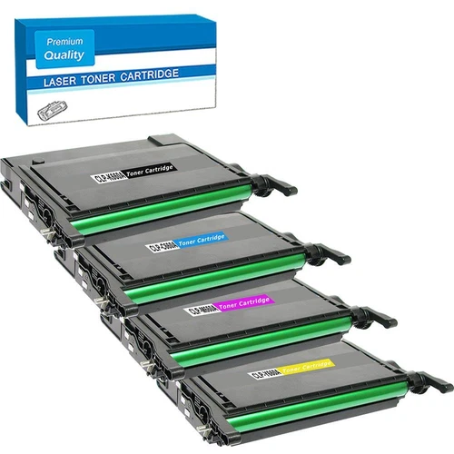 Set of 4 Toner Fit For Samsung CLP610ND 660N 660ND CLX6210FX CLP660A
