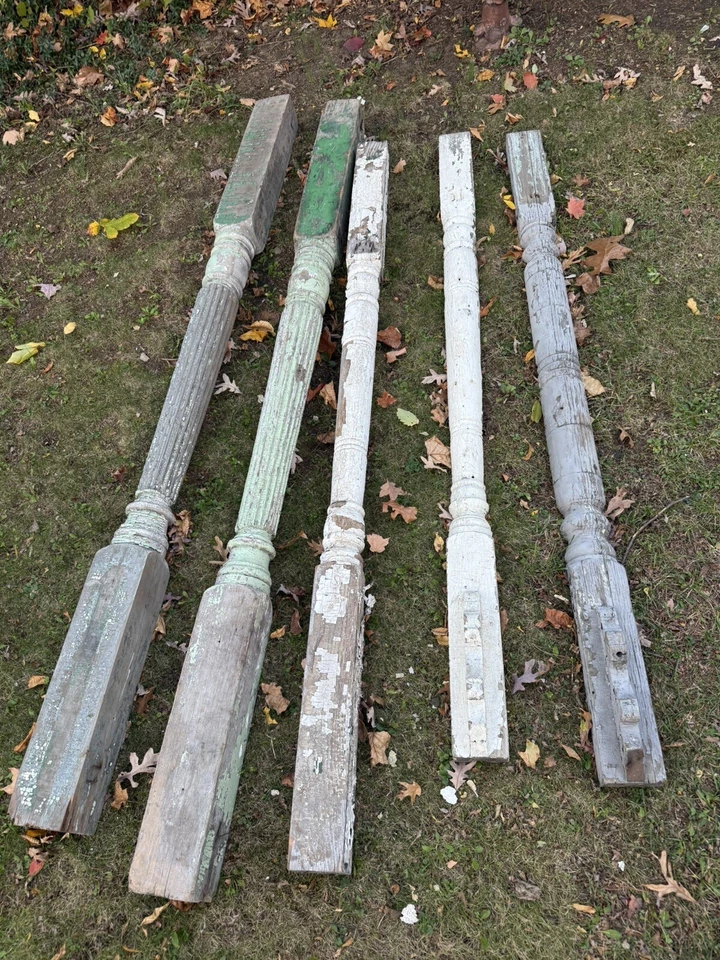 Antique Victorian fluted Porch Post Pillars We Deliver Just Ask For Quote. - Image 4 of 4