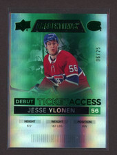 2021-22 Upper Deck Credentials Green #62 Jesse Ylonen 06/25