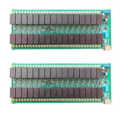 2x 32Ch 20A High Current Ethernet/ RJ45 LAN WAN Network Port TCP/IP Modbus Slave