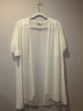 Vintage Romantic Night Sheer Nightshirt With Appliqu  Shoulders OSFM