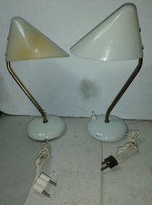 MODERNARIATO - COPPIA DI LUMETTI USATI DA  COMODINO ANNI 50/60