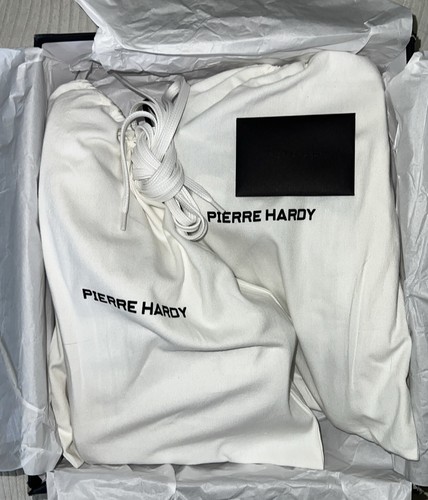 PIERRE HARDY Men's White Blue High Top Sneakers Zipper 46 13 NWB $595 - Picture 15 of 22