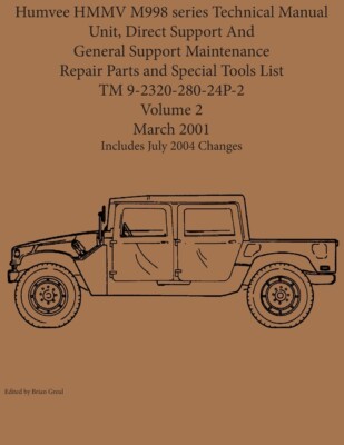 Humvee Hmmv M998 Series Technical Manual Unit, Direct Support And General S...