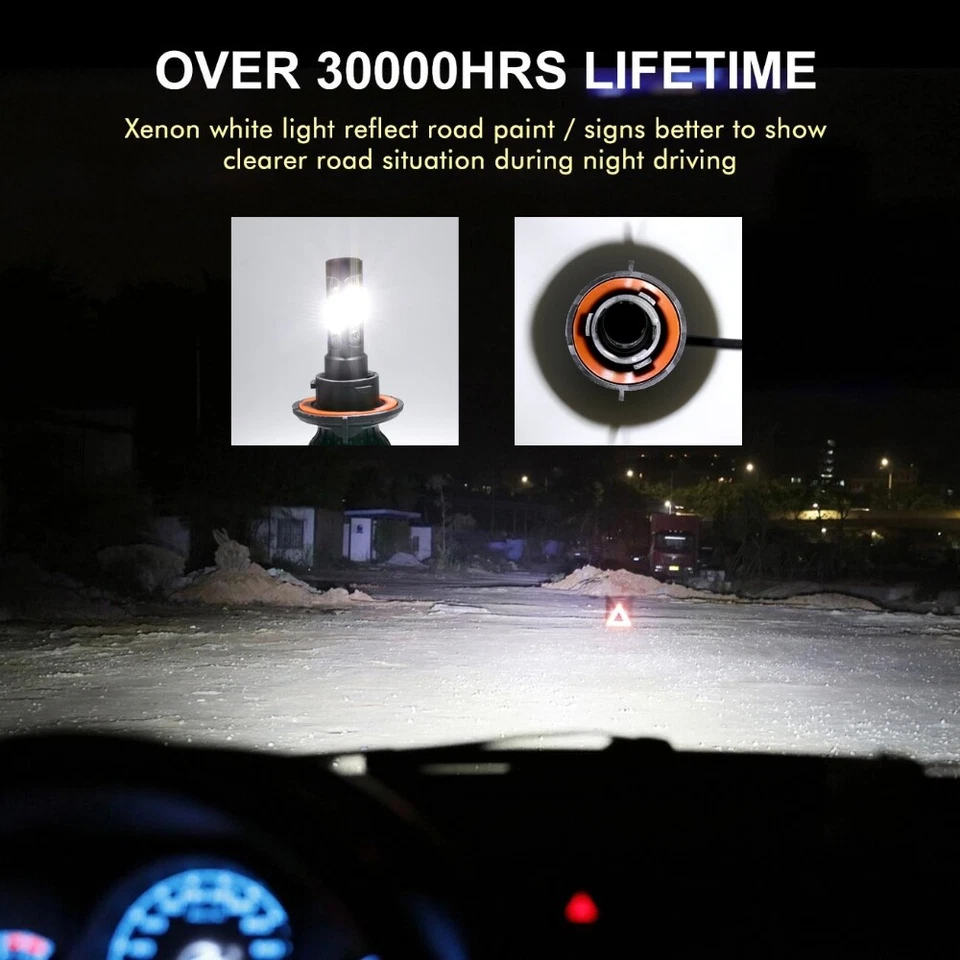 4 侧 H13 LED 车头灯灯泡适用于道奇 Ram 1500 2500 3500 2006 - 2012 高/低光束 — 第 4/4 张图片