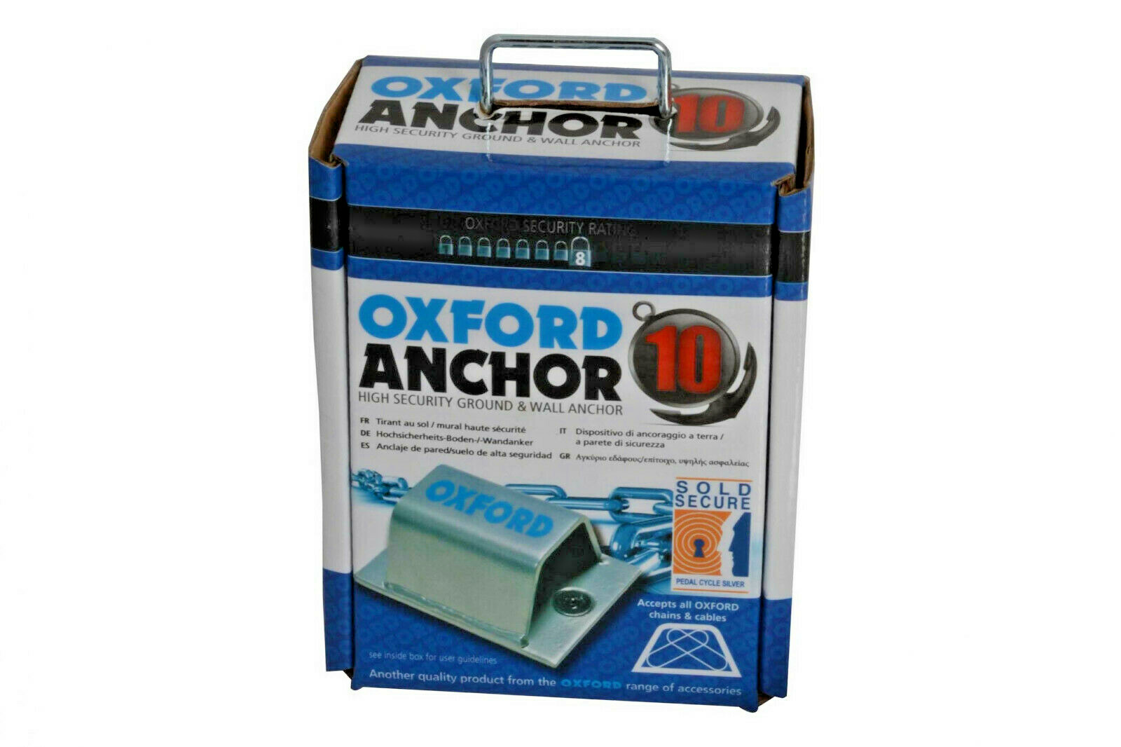Oxford High Security Ground & Wall Anchor 10 (Sold Secure Silver).