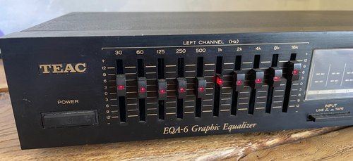TEAC EQA-6 Stereo Graphic Equalizer Manual vintage Hifi - Photo 2/9