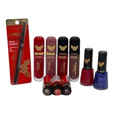 Revlon Wonder Woman Limited Edition 10 Pc Lip Mousse Lipstick Polish Eyeliner