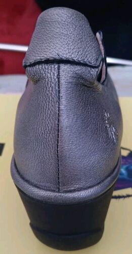 Sandalias de cuña FLY LONDON metálicas plateadas BORGOGNA de cuero con plataforma Reino Unido 5 - Imagen 17 de 22