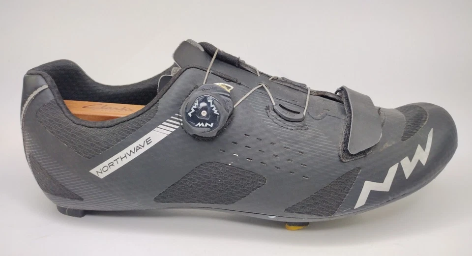 Zapatos Northwave Storm Carbono Carretera Negro Plata Para Hombre Talla 14 EE. UU. 48 EUR Foto 2 de 4