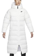 Women's XXS Nike Therma-FIT City Series Long Down Parka DH4081 White Coat Jacket