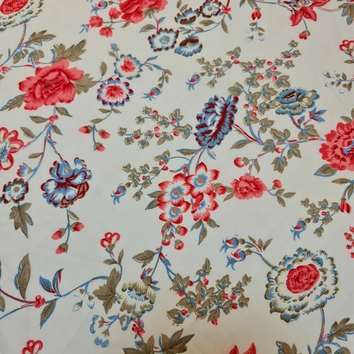 *Ausverkauf* Blumenmuster weiß Puder Touch Krepp Kleid Stoff Handarbeit Material 44" - Bild 5 von 18