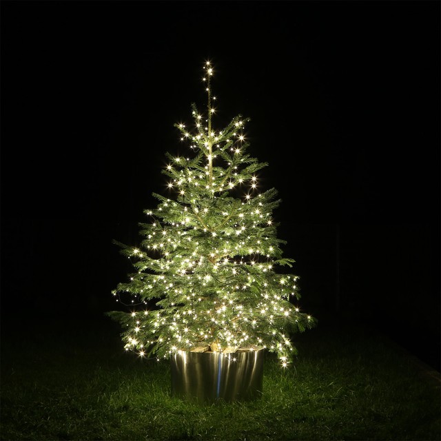 Led Lichterkette 200 400 600 Warmweiss Kaltweiss Fur Aussen Innen Garten Kette