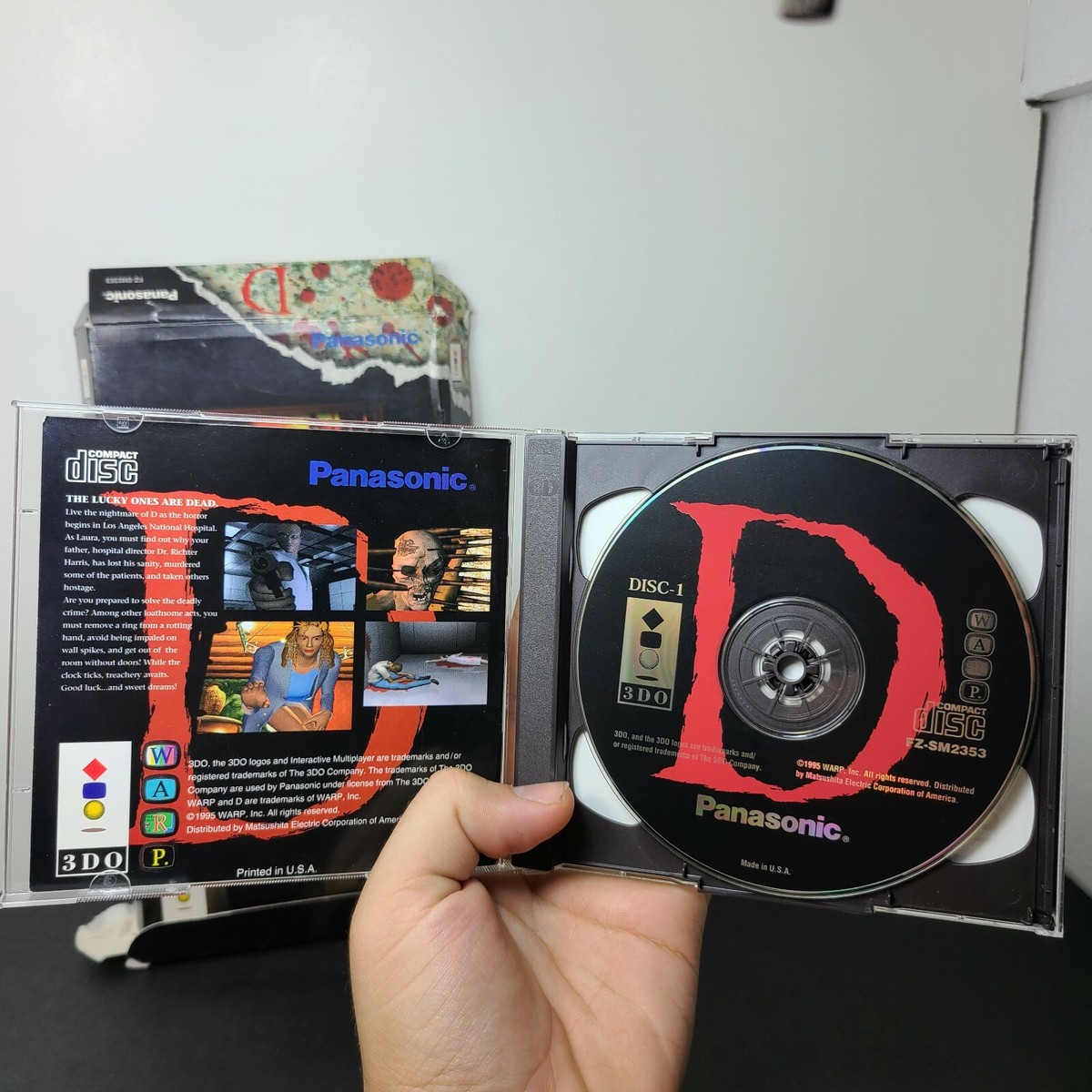 D (Panasonic 3DO, 1995) Horror Adventure Game Complete CIB D (Panasonic 3DO, 1995) Horror Adventure Game Complete CIB