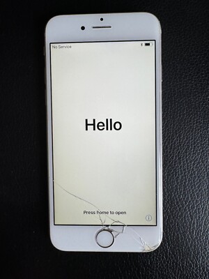 Apple iPhone 6s - 32GB - Silver (Unlocked) A1688 (CDMA + GSM) - used, working!
