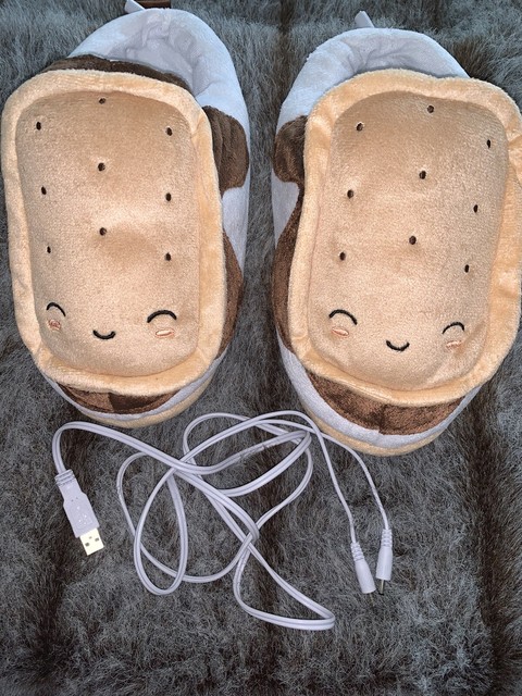 heated corgi slippers