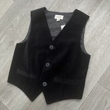 Boys Size 8 Black Vest Pinstripe The Childrens Place NWT